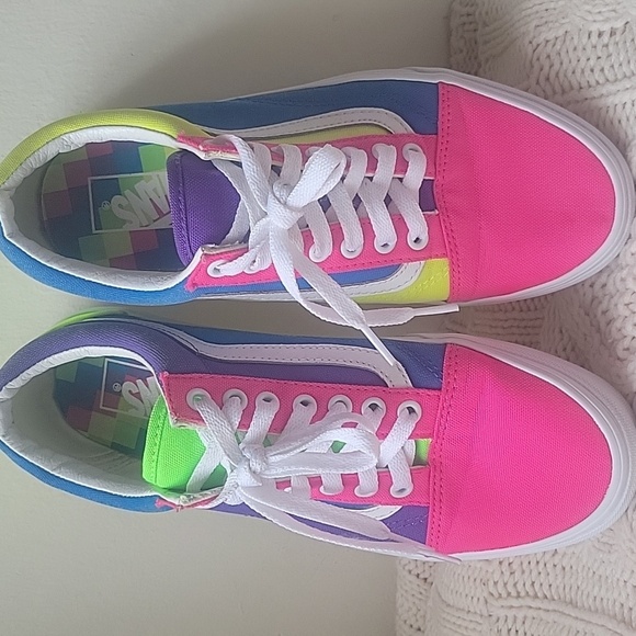 Vans Vibrant Multi-Color Women's Sneakers Sz M 8.5 - W10 - Picture 7 of 8